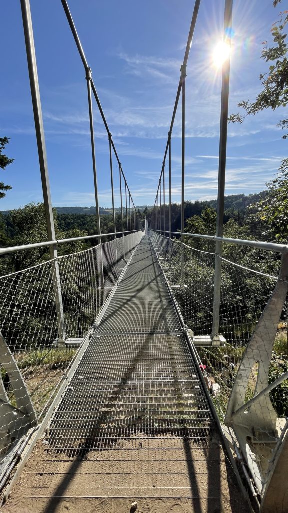 Passerelle himalayenne des Gorges du Lignon